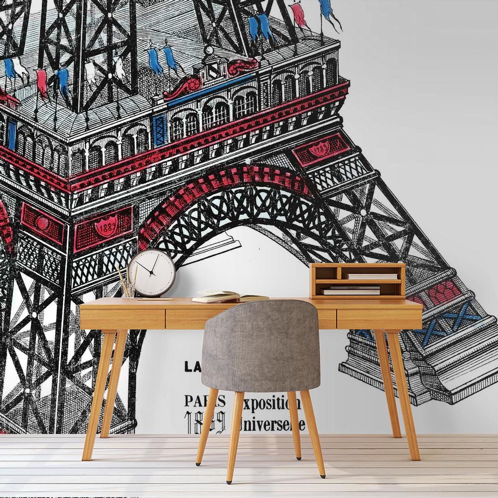 Papiers peints - Panneau Tour Eiffel - ETOFFE.COM
