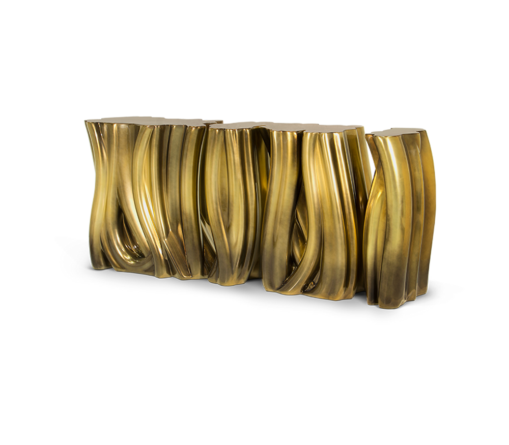 Sideboards - MONOCHROME GOLD Console Table - BOCA DO LOBO