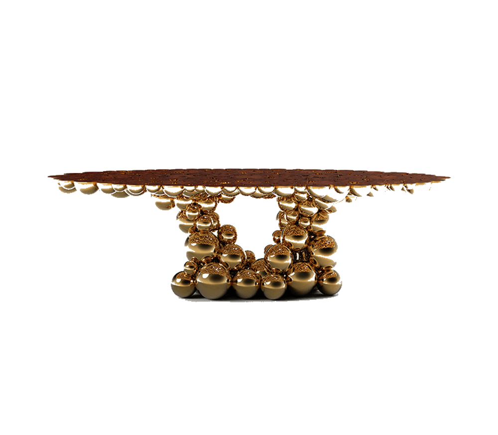 Tables Salle à Manger - NEWTON GOLD MYRTLE Table à manger - BOCA DO LOBO