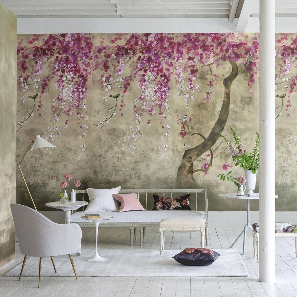 Wallpaper - Shinsha Scene 1 Blossom Panel - ETOFFE.COM