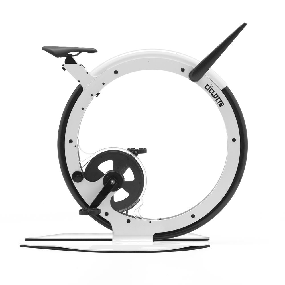 Gym and fitness equipment for hospitalities & contracts - Ciclotte Bike exercise bike in steel and carbon fiber - CICLOTTE