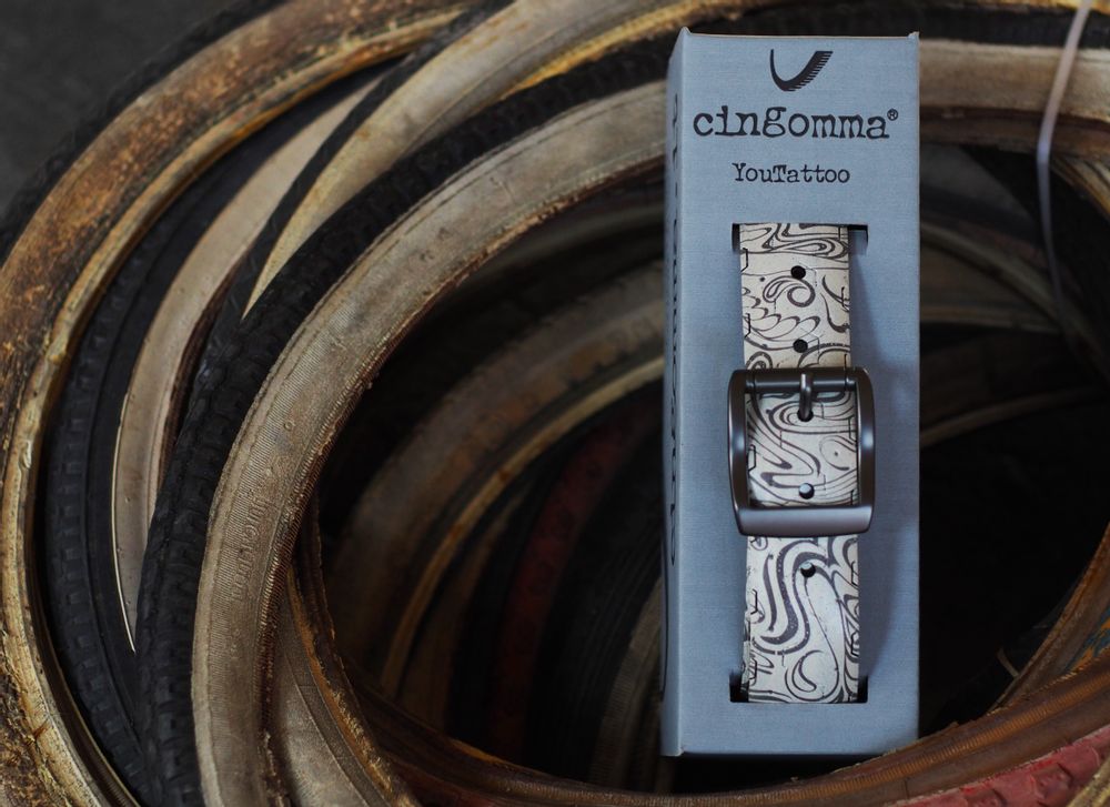 Leather goods - BELT YOUTATTOO FLOWERS - CINGOMMA