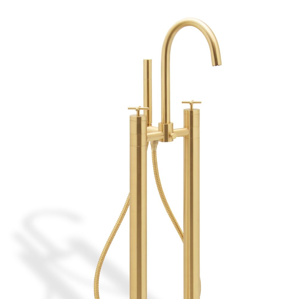 Bathroom equipment - Nau Mounting Floor Mixer with Hand shower Tap - MAISON VALENTINA