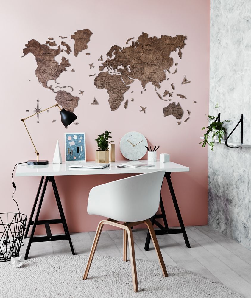 Other wall decoration - Wood Map of the World Map Wall Decor, handmade - ENJOYTHEWOOD