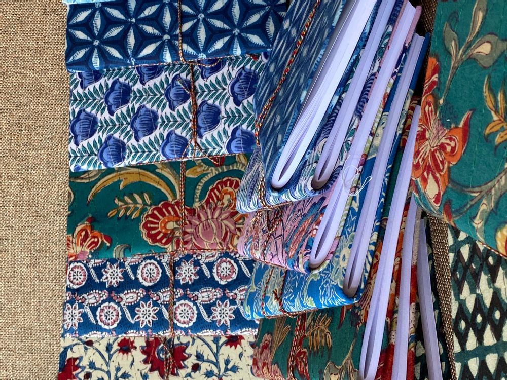 Stationery - Handmade writing notebook, recycled paper - PECHAAN