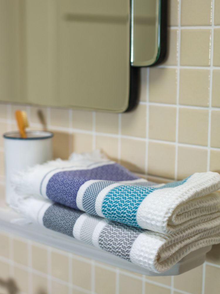 Serviettes de bain - Collection Folk - LE JACQUARD FRANCAIS