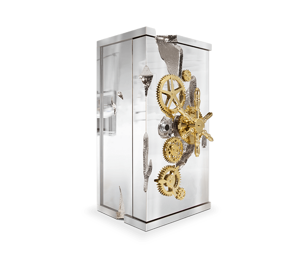 Unique pieces - MILLIONAIRE SILVER Luxury Safe - BOCA DO LOBO