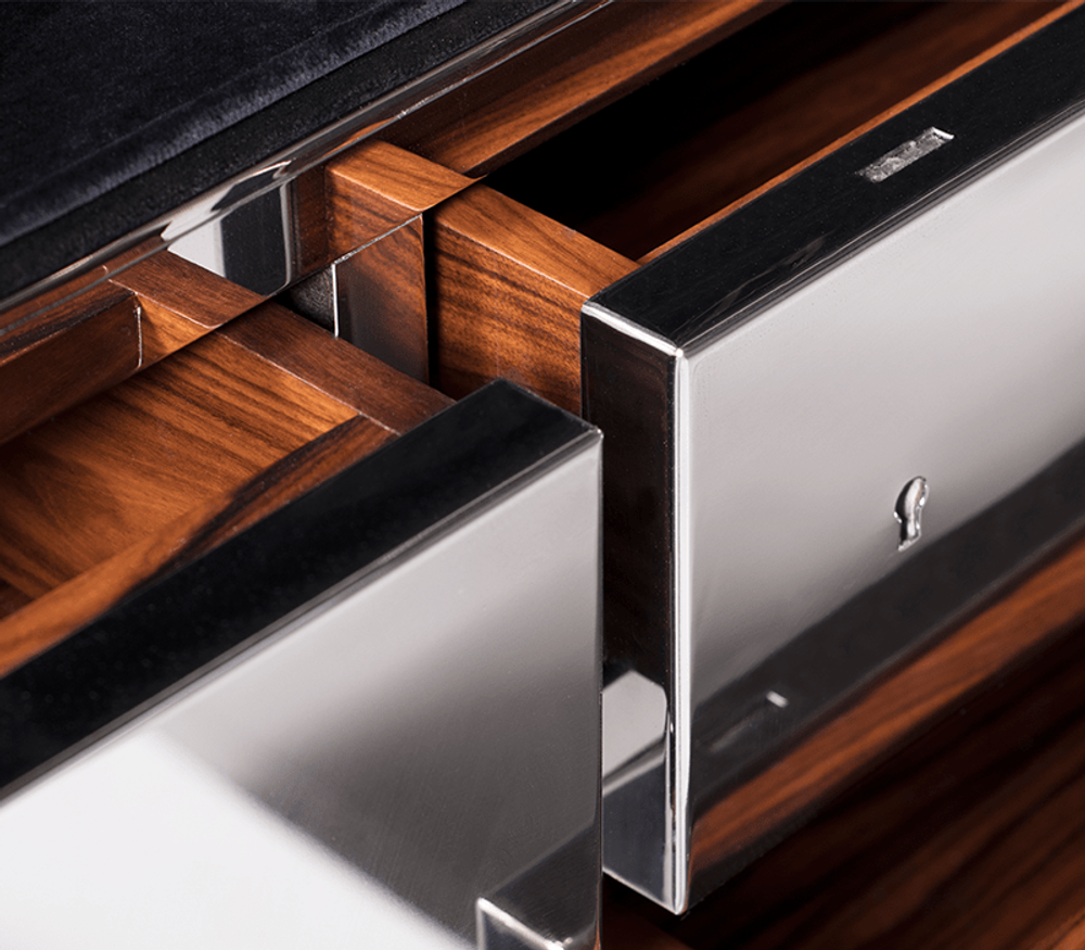 Unique pieces - MILLIONAIRE SILVER Luxury Safe - BOCA DO LOBO