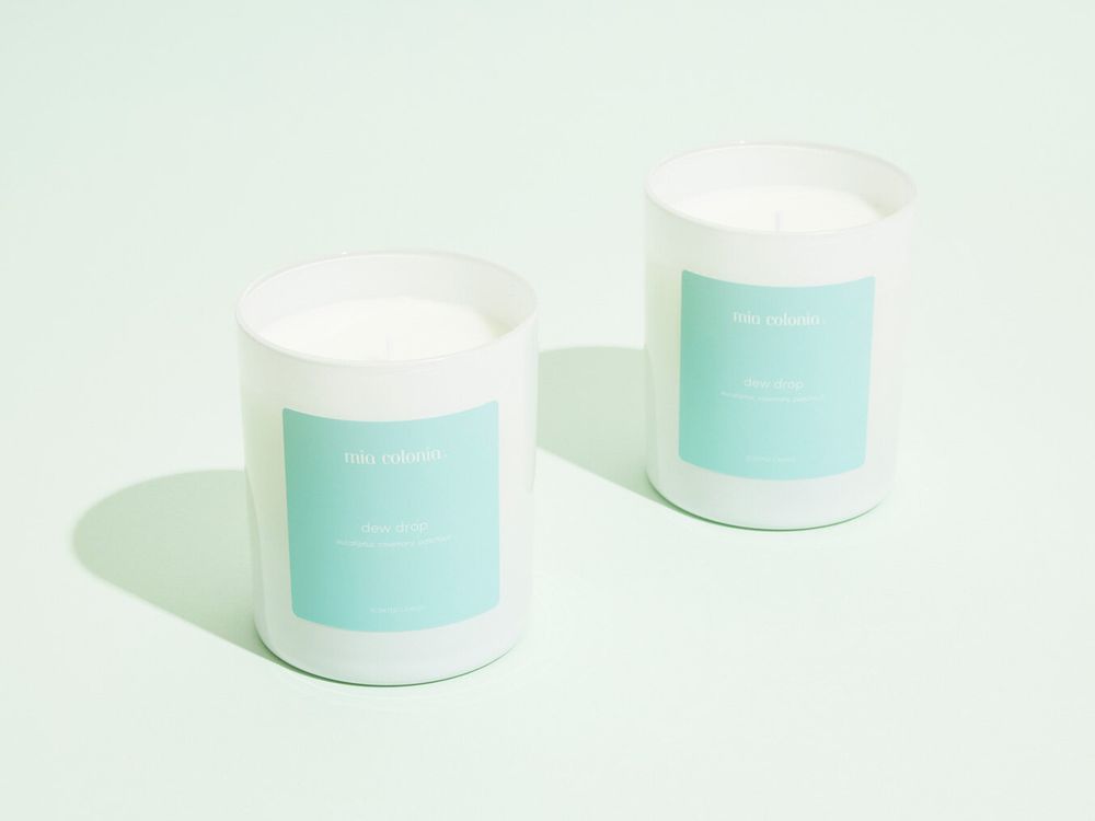 Bougies - Bougie goutte de rosée 100% cire végétale. - MIA COLONIA