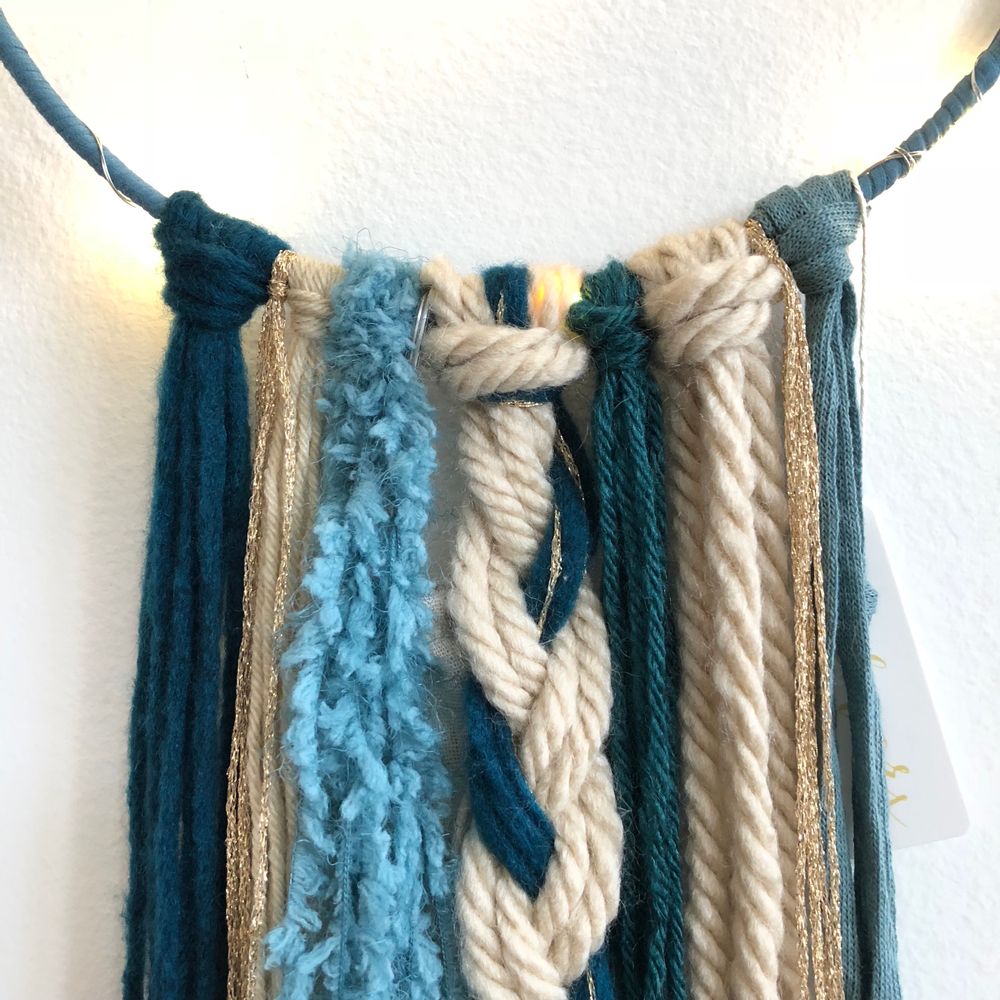 Other wall decoration - Dreamcatcher Duck Blue, Beige & Gold - LES LOVERS DECO