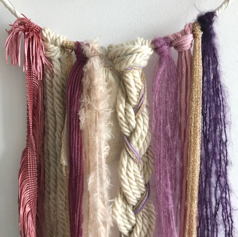 Other wall decoration - Dreamcatcher / Purple, beige & gold - LES LOVERS DECO