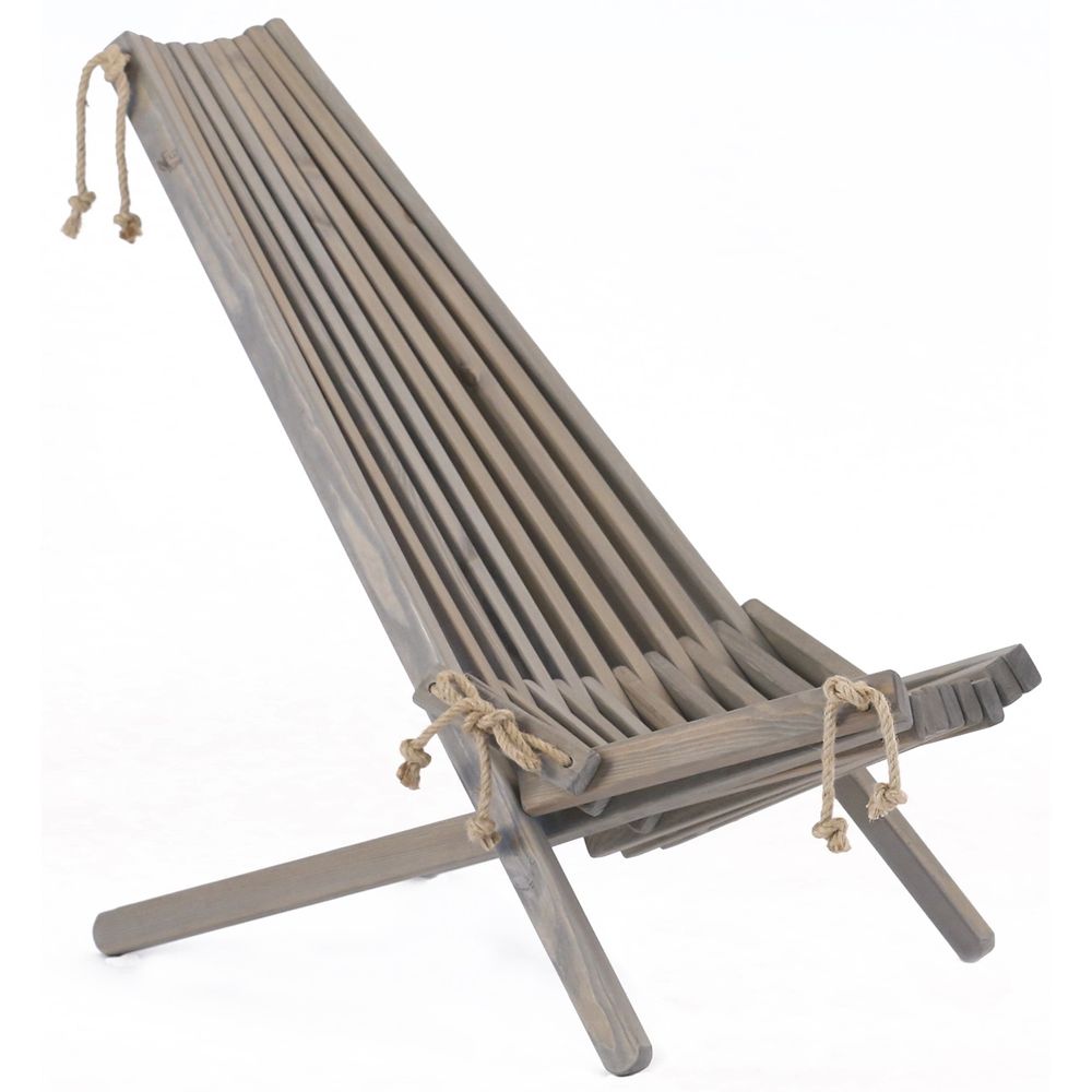 Lawn chairs - Ergonomic Chilean armchair in raw wood - several species available - B. ATTITUDE