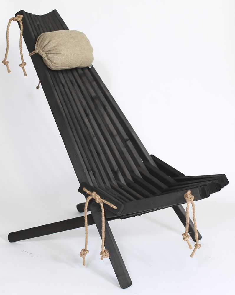 Lawn chairs - Ergonomic Chilean armchair in raw wood - several species available - B. ATTITUDE