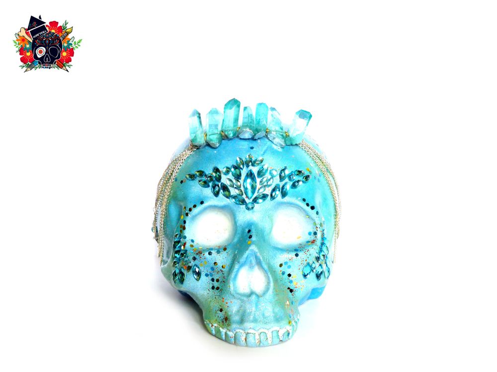 Objets de décoration - Tête de mort Skull Crâne Arielle la Sirène - L'ATELIER DES CREATEURS