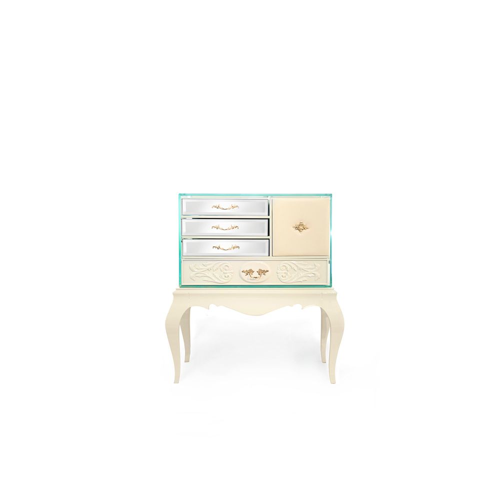 Night tables - Brooklyn Cream Nightstand - COVET HOUSE