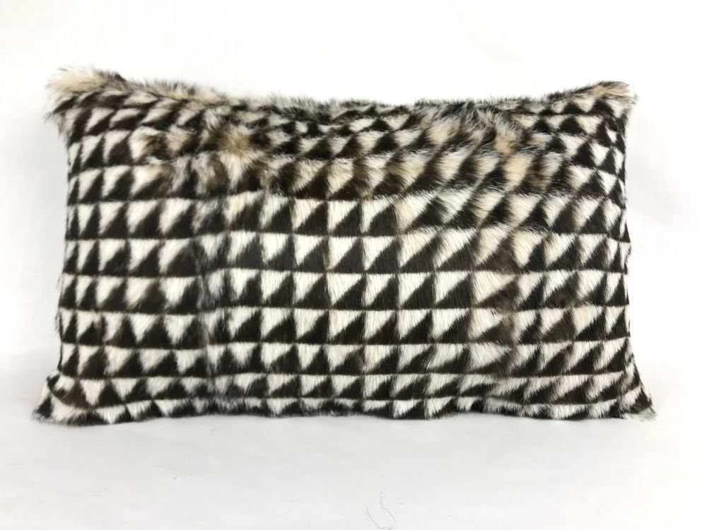 Cushions - Real Rabbit Skin Cushion - TERGUS