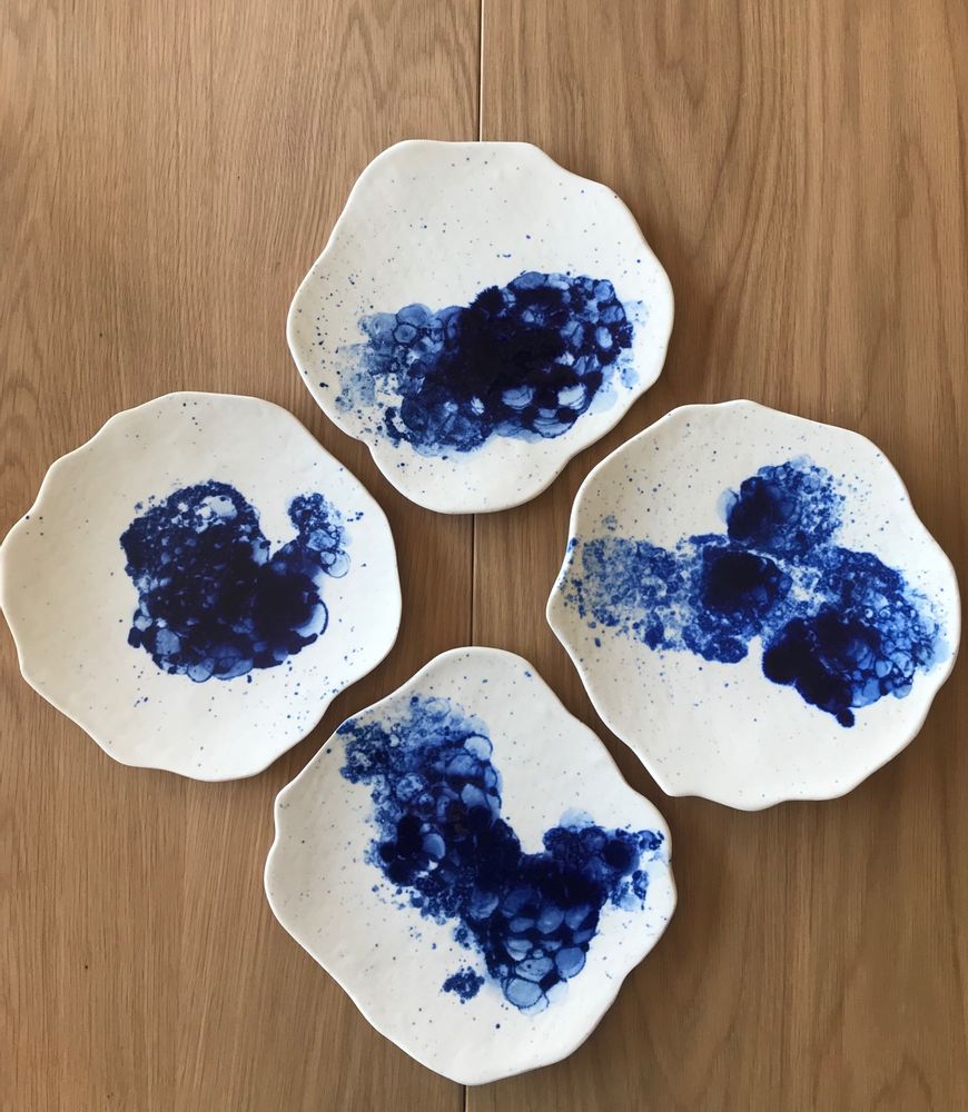 Everyday plates - Constellation Dessert Plate - L'ATELIER DES CREATEURS