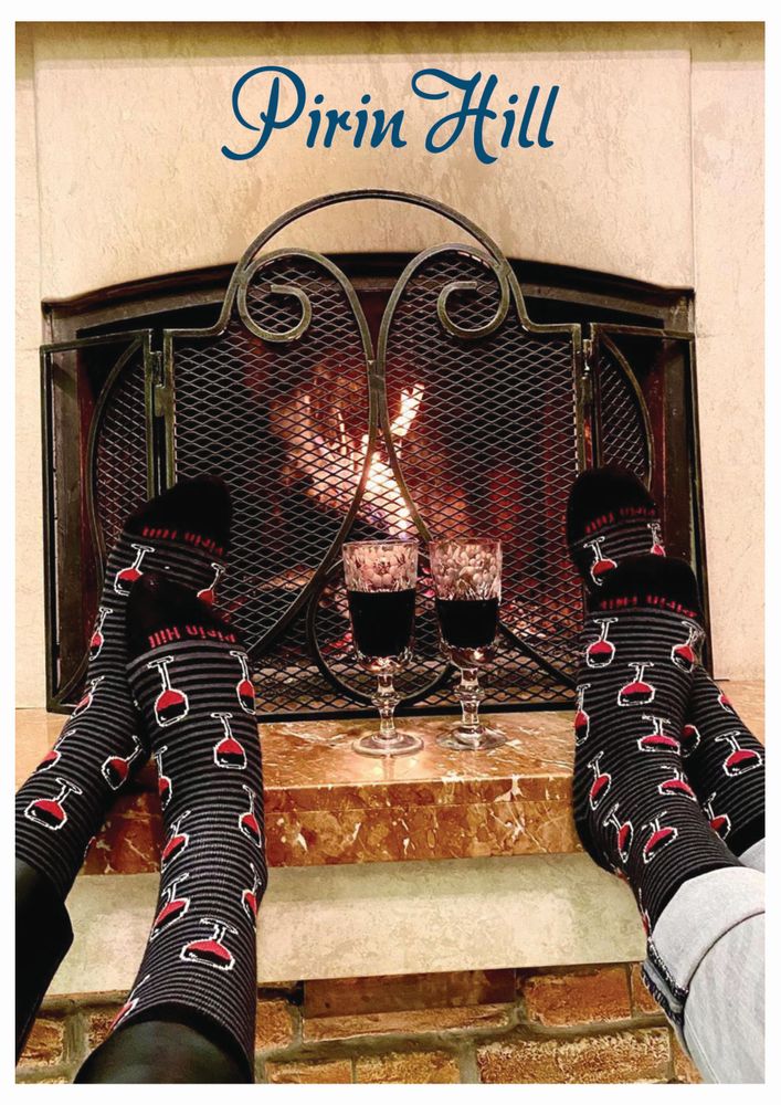 Socks - Wine Glasses Socks - PIRIN HILL