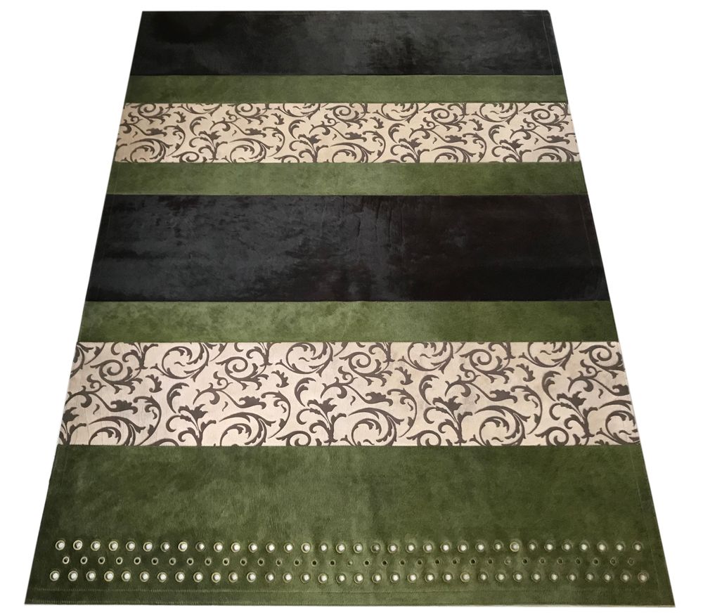 Tapis contemporains - Tapis peau de vache rayé "LANDSCAPE" - TERGUS