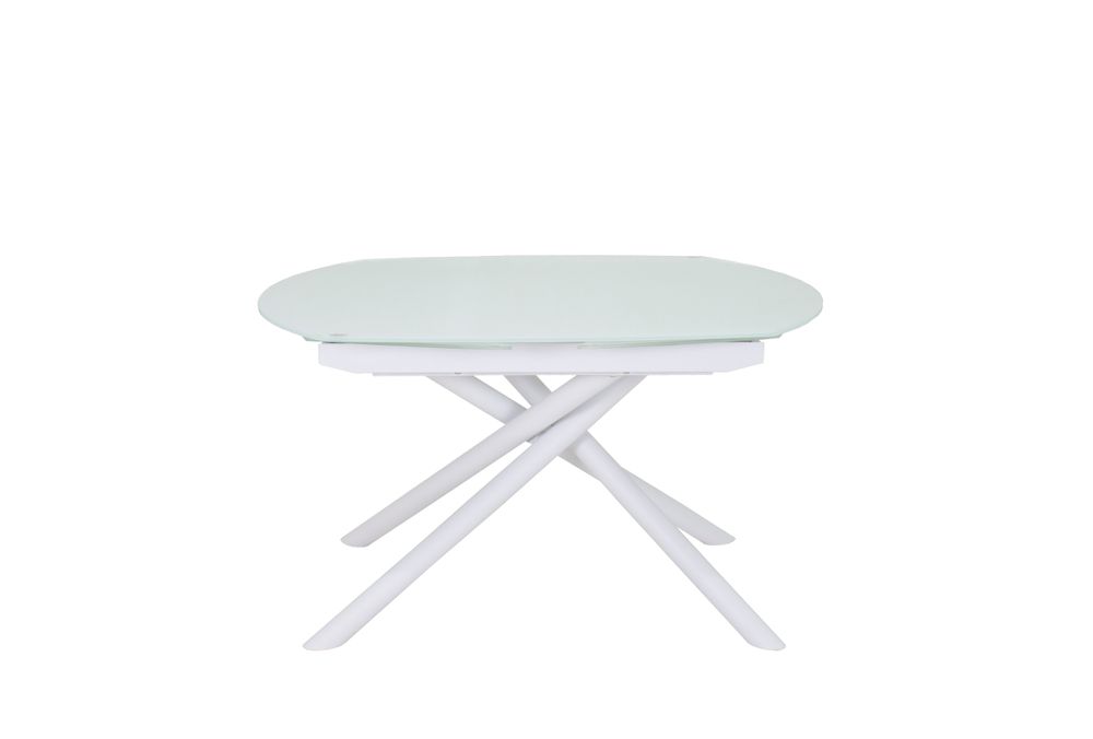 Tables Salle à Manger - TABLE À MANGER GLORIA EN VERRE EXTRA BLANC - GALEA