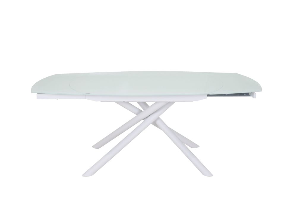 Tables Salle à Manger - TABLE À MANGER GLORIA EN VERRE EXTRA BLANC - GALEA