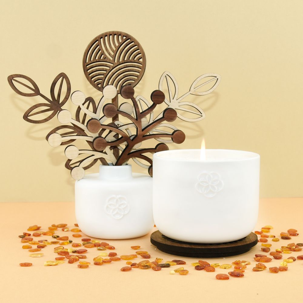 Objets de décoration - DIFFUSEUR DE PARFUM - AMBRE - LE TOUCHER - LUMINOSENS