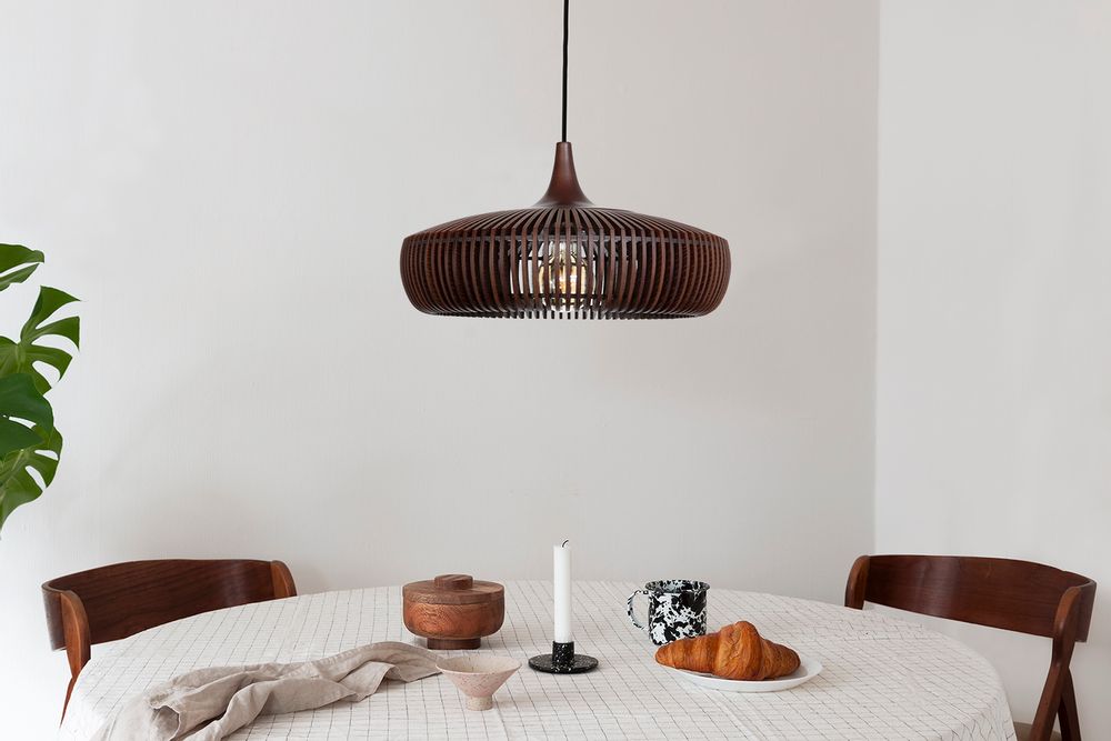 Hanging lights - Clava Dine wood | lampshade - UMAGE