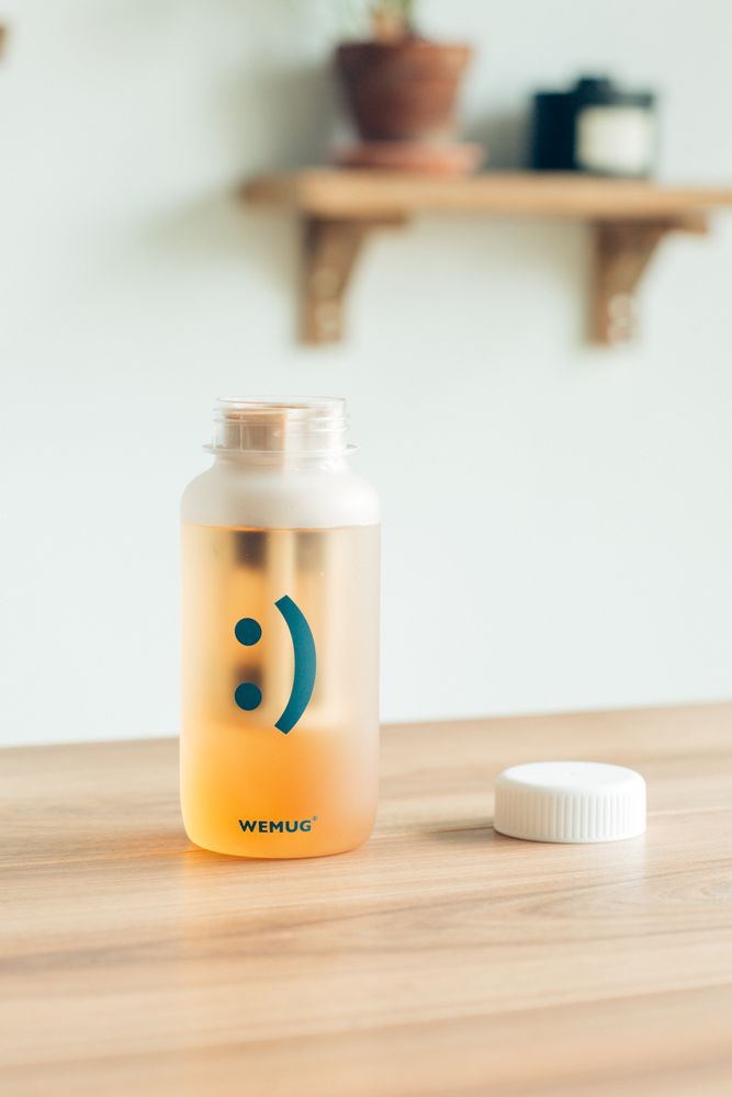 Cadeaux - Bouteille Emoji élégante F550, Tritan, Sans BPA - WEMUG
