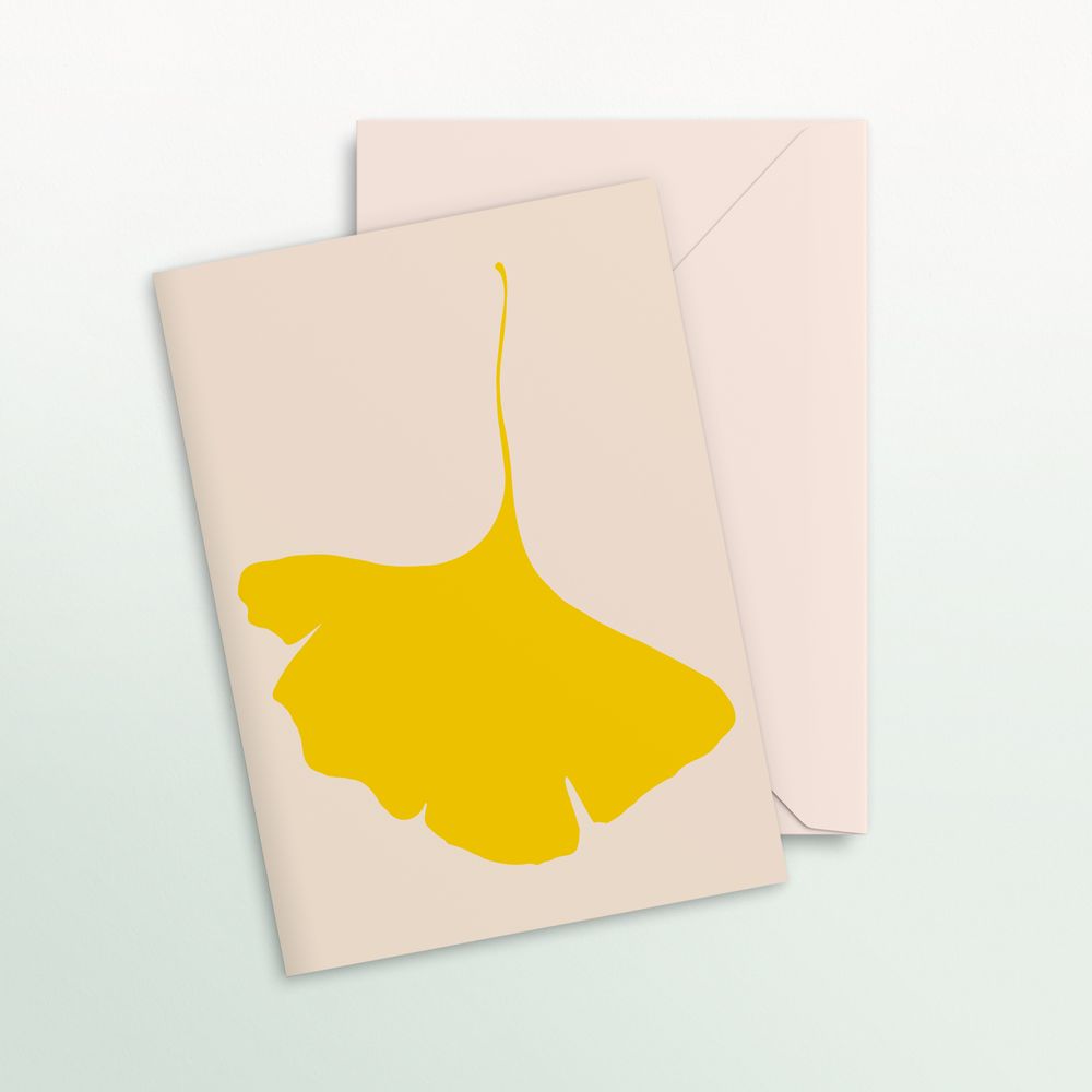 Card shop - Greeting Cards - Single Cards - Ginkgo Pop - COMMON MODERN