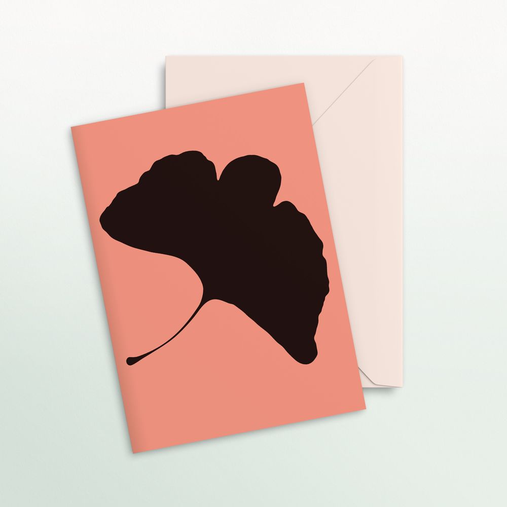 Card shop - Greeting Cards - Single Cards - Ginkgo Pop - COMMON MODERN