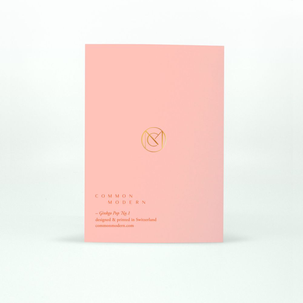 Card shop - Greeting Cards - Single Cards - Ginkgo Pop - COMMON MODERN