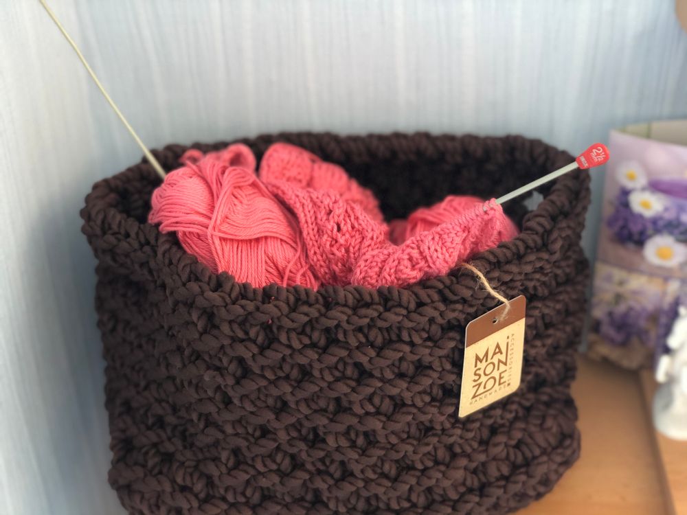 Tissus - Panier en tissu au crochet - MAISON ZOE
