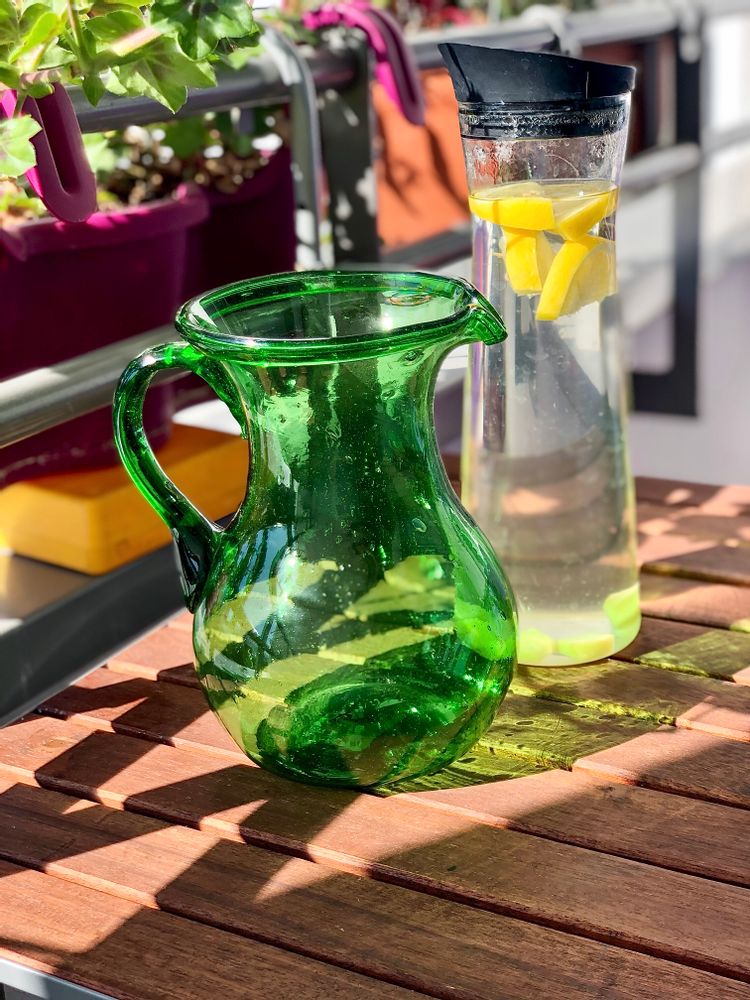 Outdoor decorative accessories - Maya recycled glass carafe - MAISON ZOE