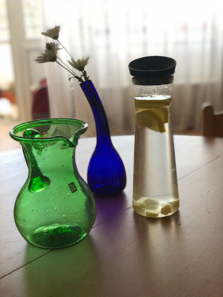 Outdoor decorative accessories - Maya recycled glass carafe - MAISON ZOE