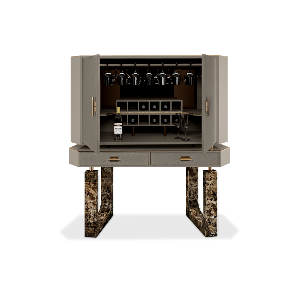 Bookshelves - Lincoln Drink Cabinet - PORUS STUDIO