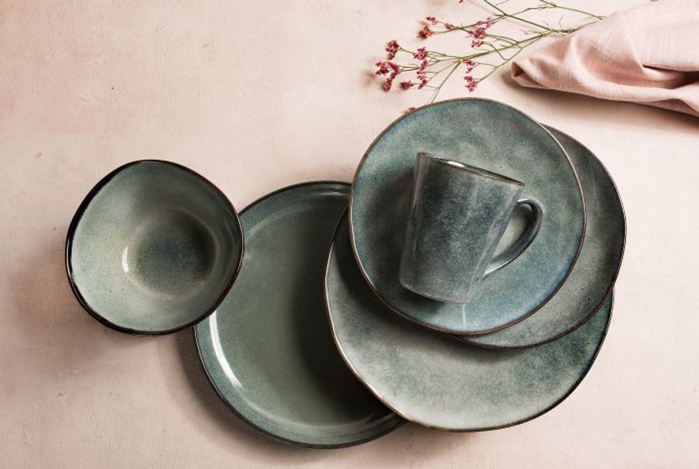 Services - Gemeo Wade - Assiette 28cm - Gris - GEMEO TABLEWARE