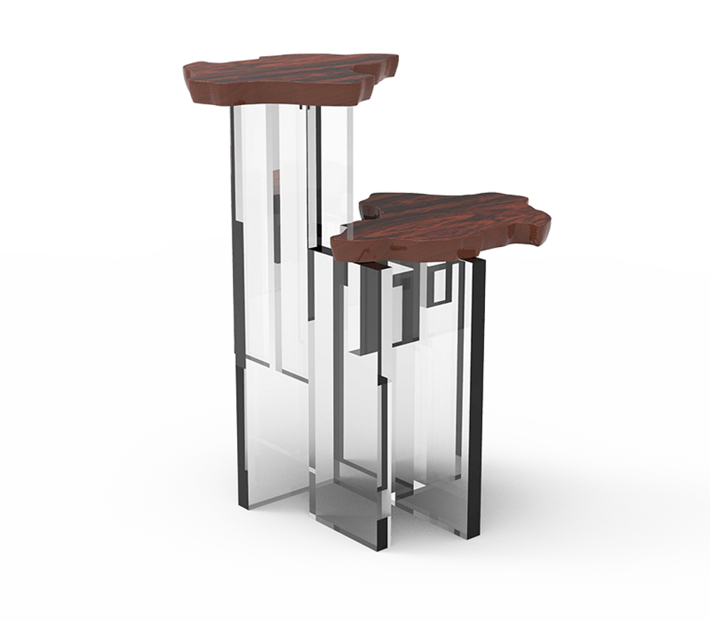 Dining Tables - MONET PALISANDER Side Table - BOCA DO LOBO