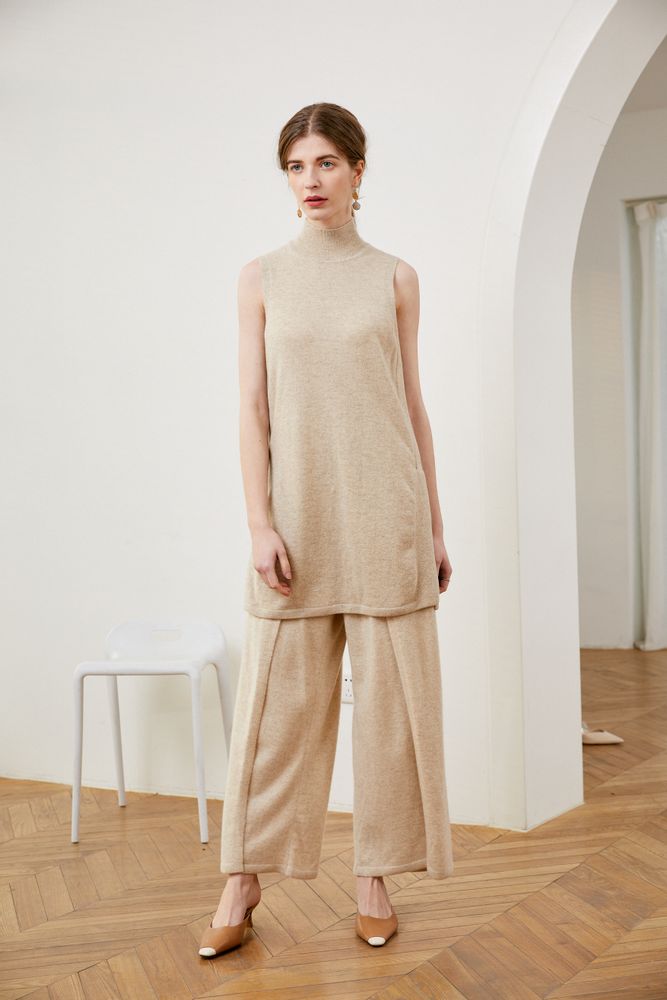 Prêt-à-porter - Pantalon tricoté en cachemire - SANDRIVER MONGOLIAN CASHMERE