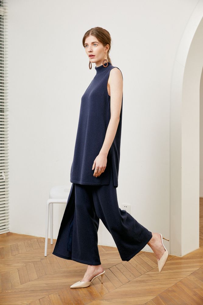 Prêt-à-porter - Pantalon tricoté en cachemire - SANDRIVER MONGOLIAN CASHMERE