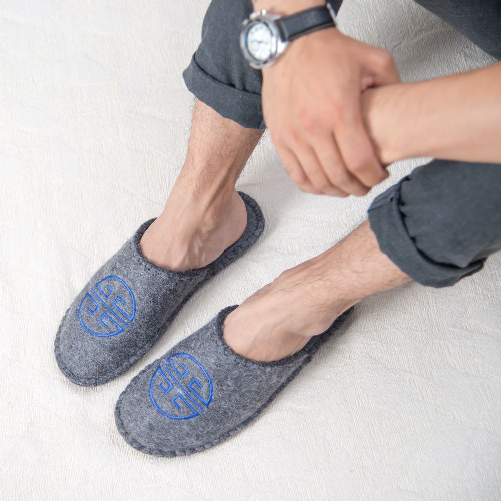 Shoes - Cosy slip on made from 100% wool felt - ERDENET HOME