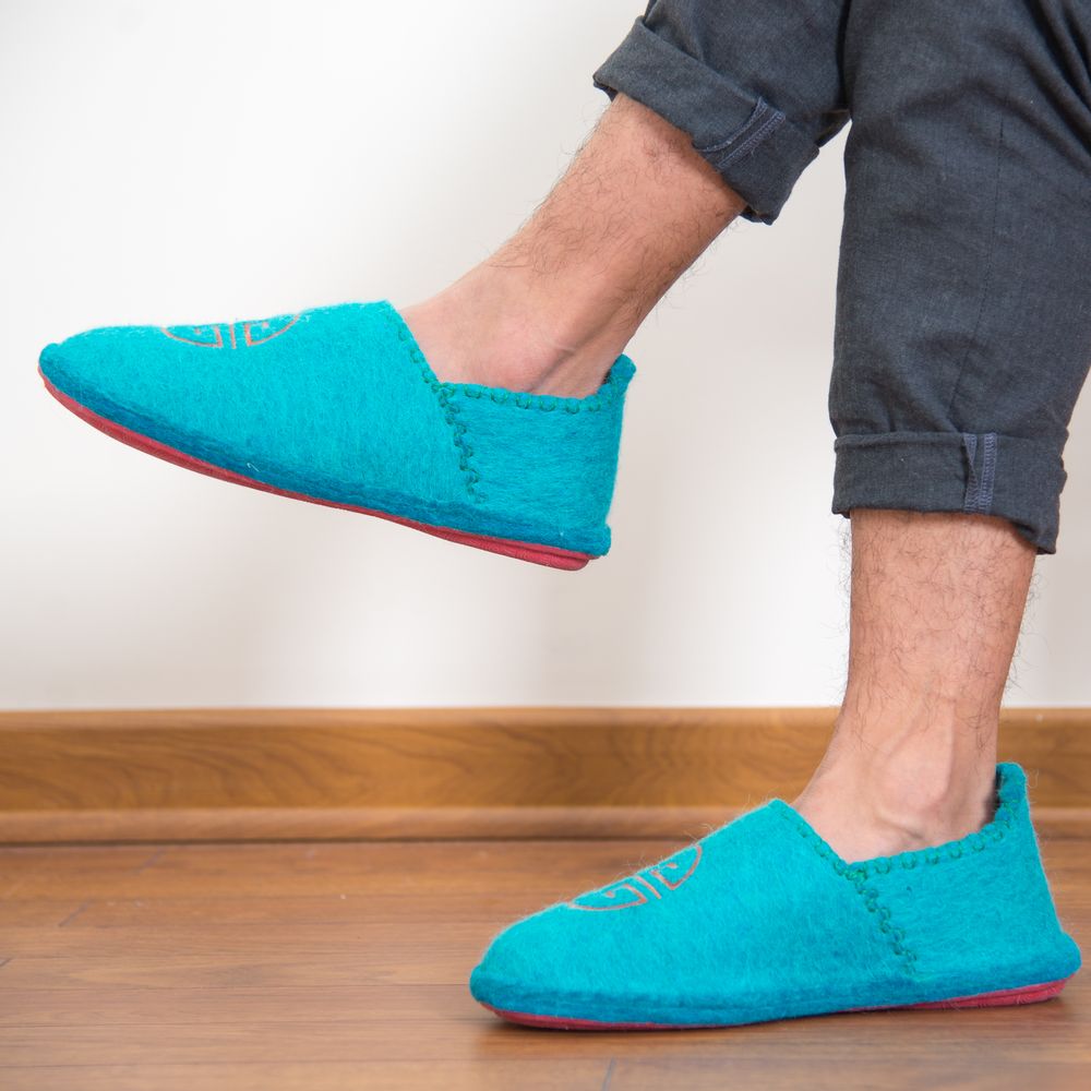 Shoes - Cosy slip on made from 100% wool felt - ERDENET HOME