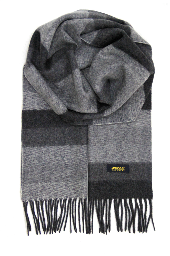 Scarves - Cashmere striped scarf - ERDENET CASHMERE