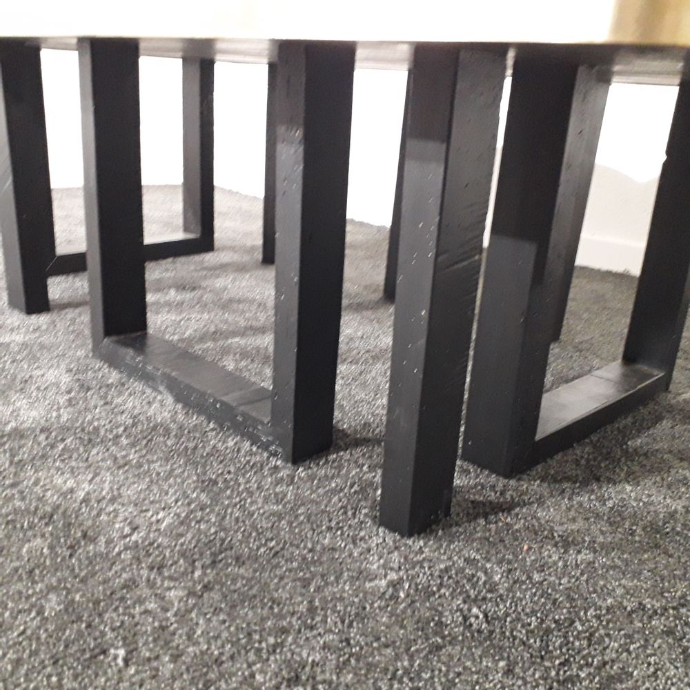Tables basses - Coffee table laiton et zinc  - MARKO CREATION