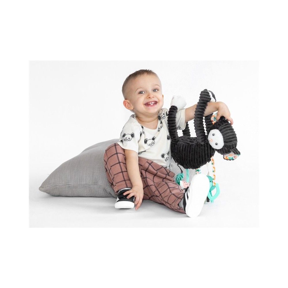 Soft toy - Activity panel Kezakos the marmoset - DEGLINGOS