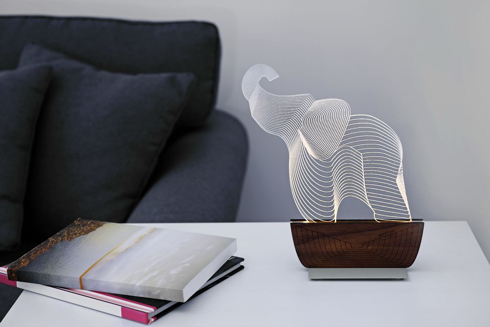 Table lamps - "Save an Elephant" table lamp - ZINTEH LIGHTING