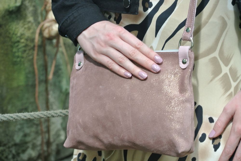 Clutches - Comète leather bag Glitter - LA CARTABLIÈRE