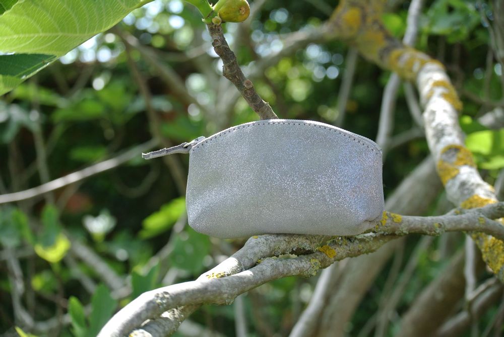 Petite maroquinerie - Mini Trousse à trésors en cuir Pailleté - LA CARTABLIÈRE