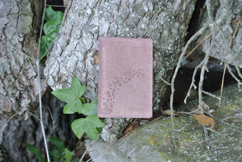 Petite maroquinerie - Etui à cartes Double en cuir Pailleté - LA CARTABLIÈRE