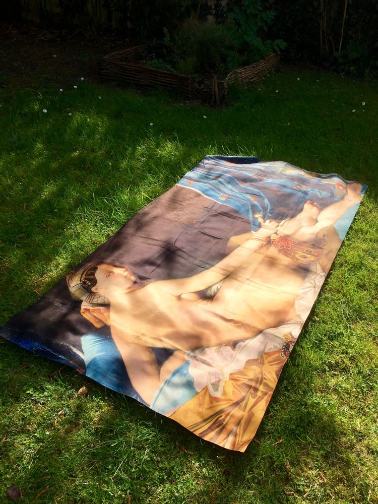 Gifts - Large velvet microfiber bath towel The Duchess of Valentinois - OLDREGIME