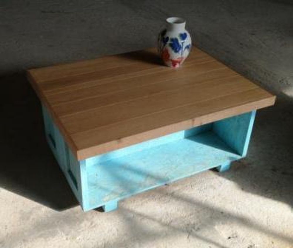 Tables basses - Table basse chêne Fisherman B - LIVING MEDITERANEO